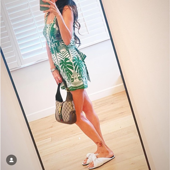 Farm Rio Green and White Romper - Picture 3 of 14